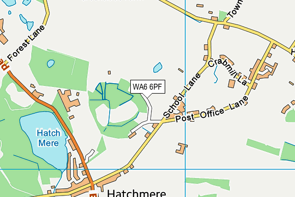 WA6 6PF map - OS VectorMap District (Ordnance Survey)