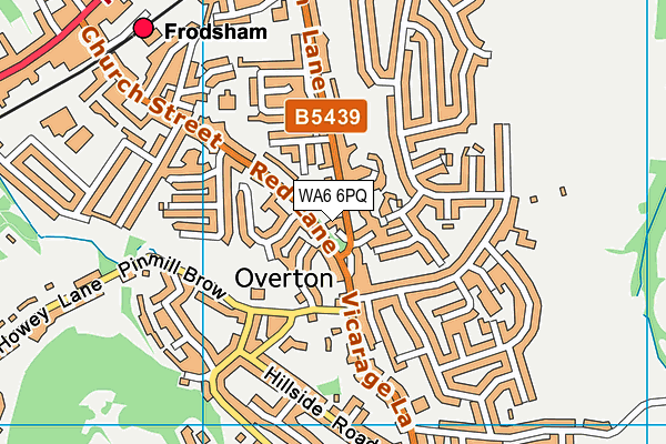 WA6 6PQ map - OS VectorMap District (Ordnance Survey)