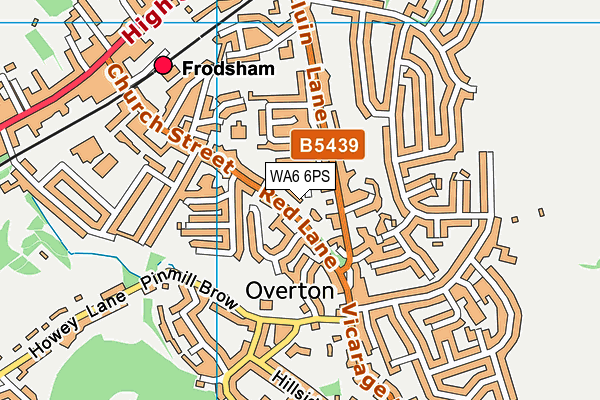 WA6 6PS map - OS VectorMap District (Ordnance Survey)