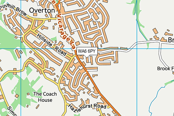 WA6 6PY map - OS VectorMap District (Ordnance Survey)