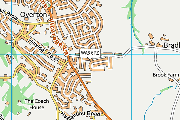 WA6 6PZ map - OS VectorMap District (Ordnance Survey)