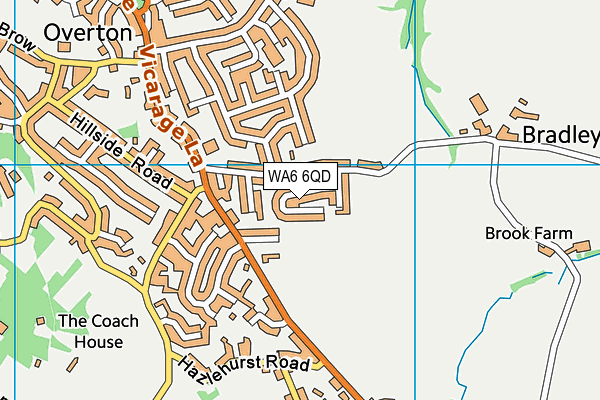 WA6 6QD map - OS VectorMap District (Ordnance Survey)