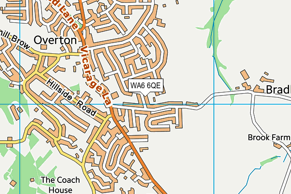 WA6 6QE map - OS VectorMap District (Ordnance Survey)