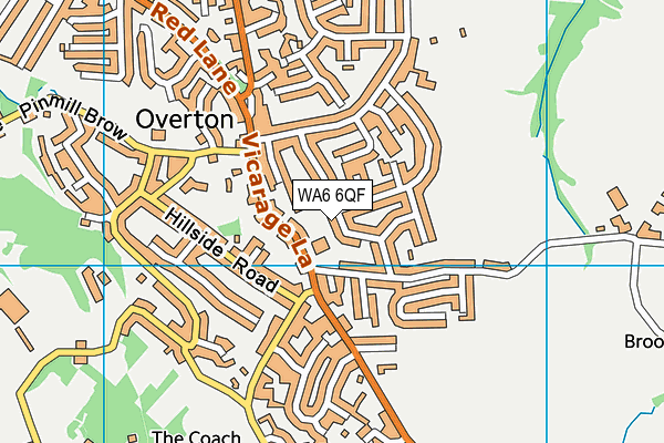 WA6 6QF map - OS VectorMap District (Ordnance Survey)