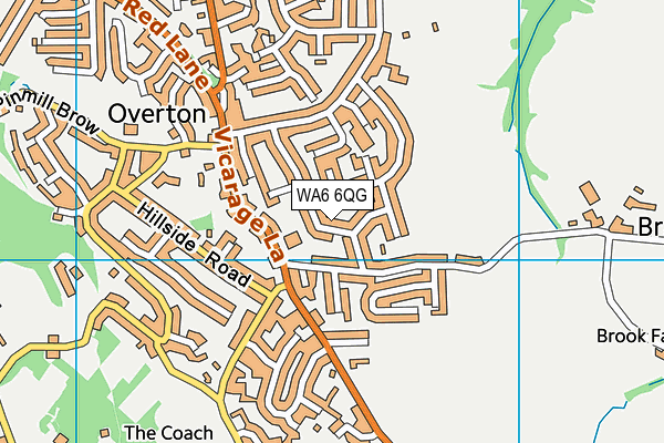 WA6 6QG map - OS VectorMap District (Ordnance Survey)