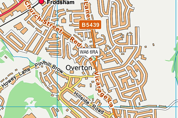 WA6 6RA map - OS VectorMap District (Ordnance Survey)