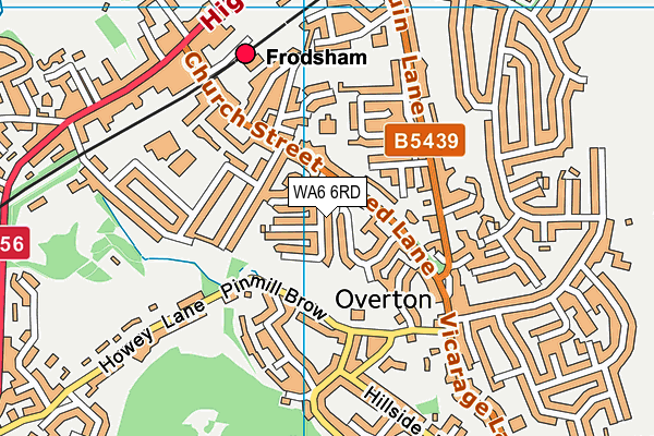 WA6 6RD map - OS VectorMap District (Ordnance Survey)