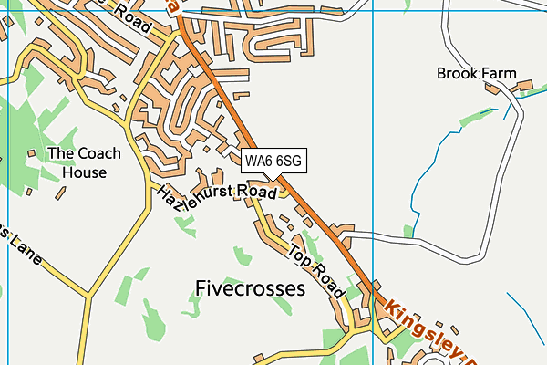 WA6 6SG map - OS VectorMap District (Ordnance Survey)