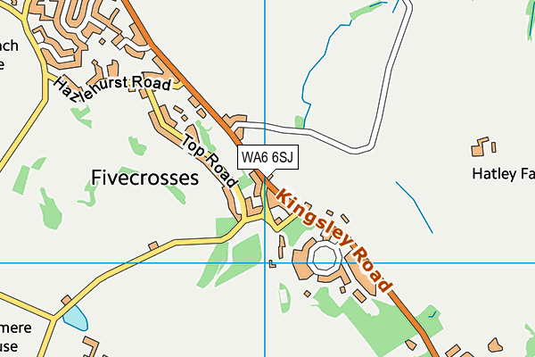 WA6 6SJ map - OS VectorMap District (Ordnance Survey)