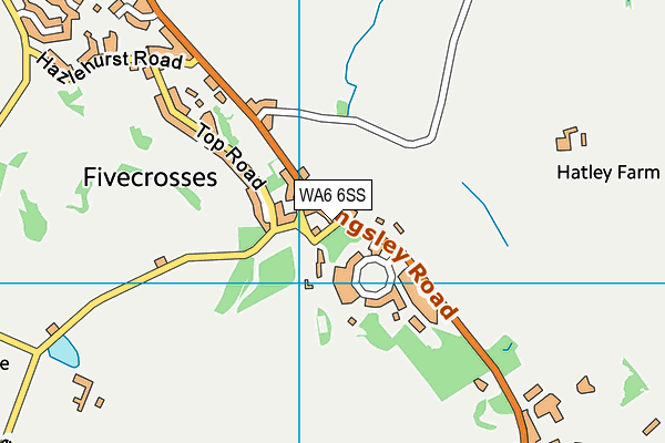 WA6 6SS map - OS VectorMap District (Ordnance Survey)