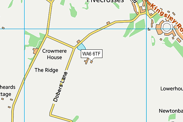 WA6 6TF map - OS VectorMap District (Ordnance Survey)