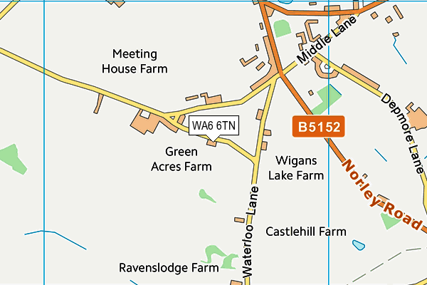 WA6 6TN map - OS VectorMap District (Ordnance Survey)