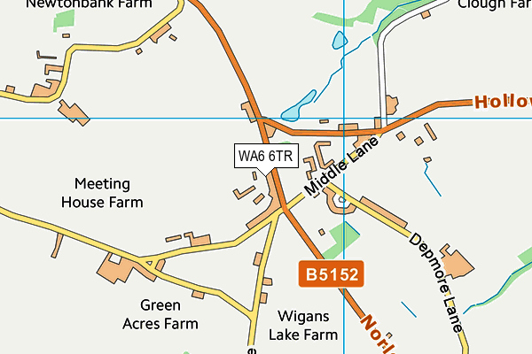 WA6 6TR map - OS VectorMap District (Ordnance Survey)
