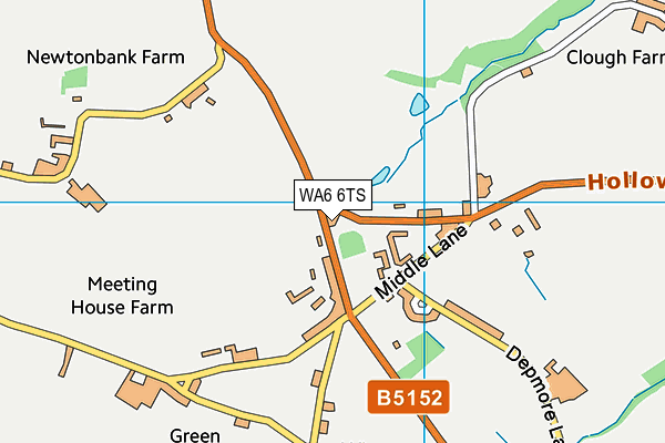 WA6 6TS map - OS VectorMap District (Ordnance Survey)