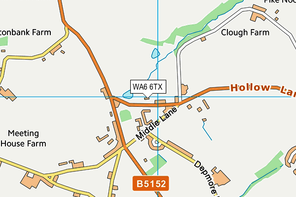 WA6 6TX map - OS VectorMap District (Ordnance Survey)