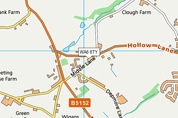 WA6 6TY map - OS VectorMap District (Ordnance Survey)