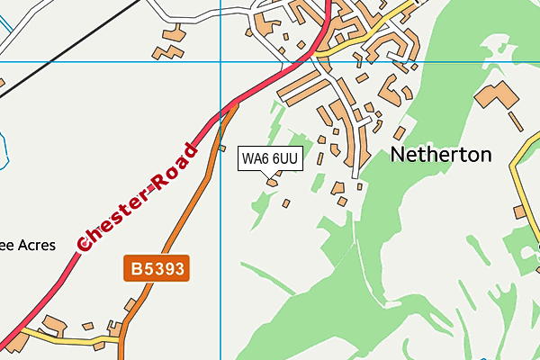 WA6 6UU map - OS VectorMap District (Ordnance Survey)