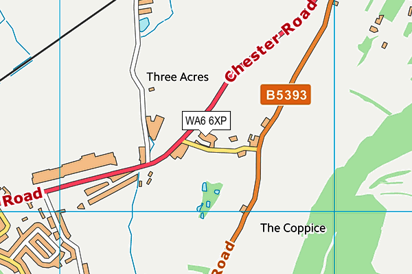 WA6 6XP map - OS VectorMap District (Ordnance Survey)