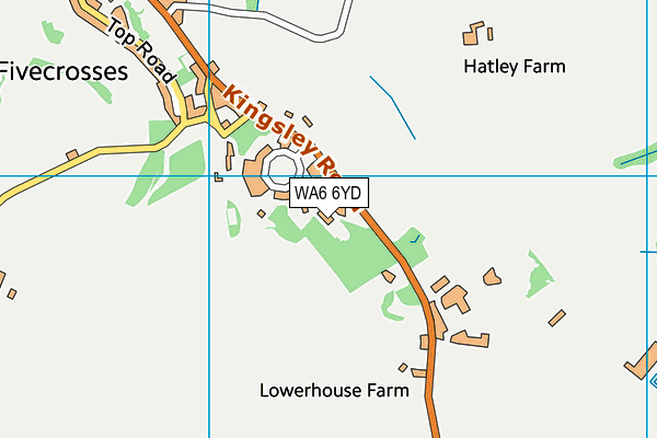 WA6 6YD map - OS VectorMap District (Ordnance Survey)