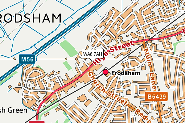 Map of NO 5 THE BARBERS (FRODSHAM) LIMITED at district scale