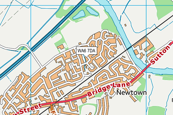 WA6 7DA map - OS VectorMap District (Ordnance Survey)