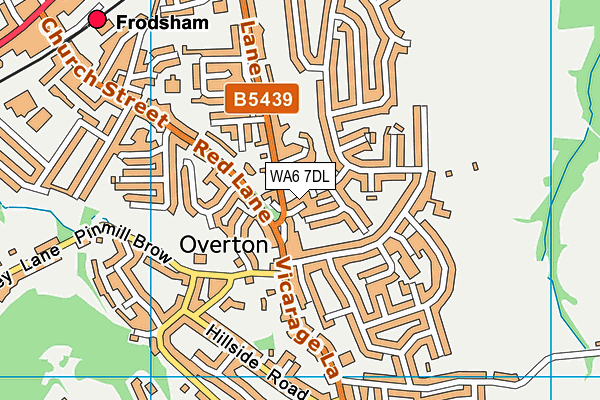 WA6 7DL map - OS VectorMap District (Ordnance Survey)