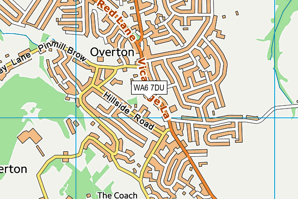 WA6 7DU map - OS VectorMap District (Ordnance Survey)