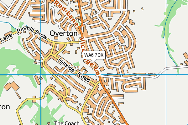 WA6 7DX map - OS VectorMap District (Ordnance Survey)
