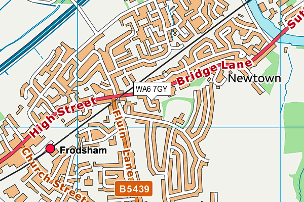 WA6 7GY map - OS VectorMap District (Ordnance Survey)