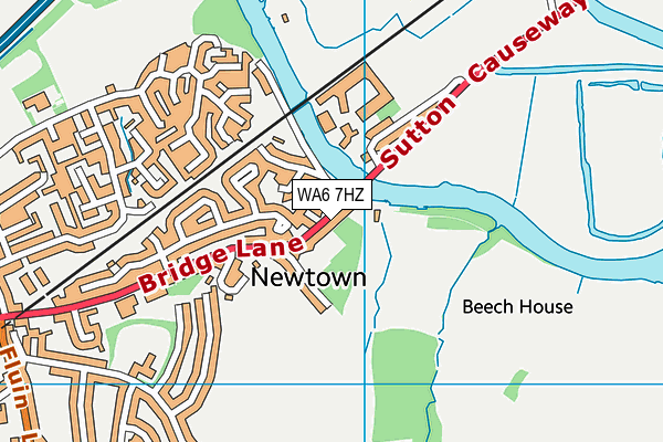 WA6 7HZ map - OS VectorMap District (Ordnance Survey)