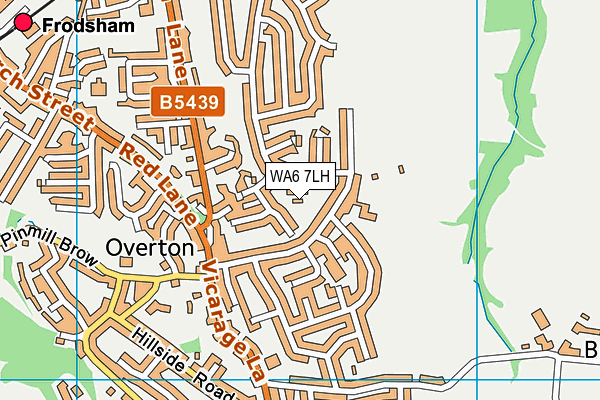 WA6 7LH map - OS VectorMap District (Ordnance Survey)