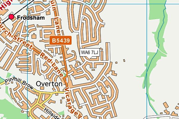 WA6 7LJ map - OS VectorMap District (Ordnance Survey)