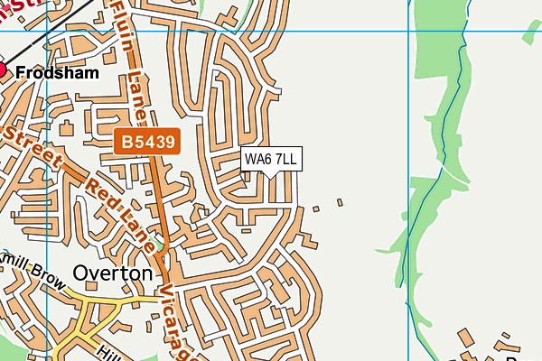 WA6 7LL map - OS VectorMap District (Ordnance Survey)