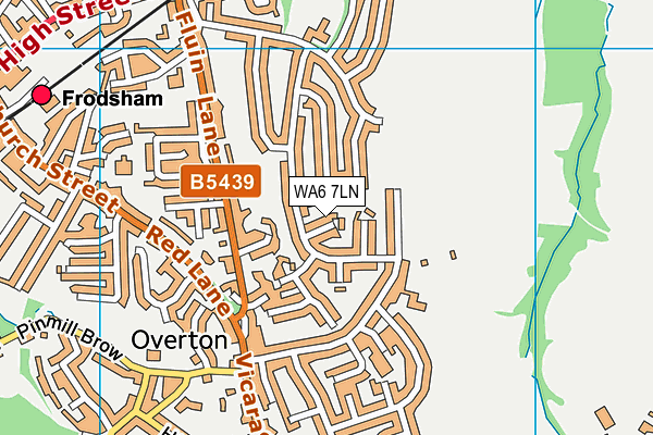 WA6 7LN map - OS VectorMap District (Ordnance Survey)