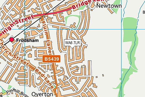 WA6 7LR map - OS VectorMap District (Ordnance Survey)