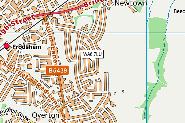 WA6 7LU map - OS VectorMap District (Ordnance Survey)