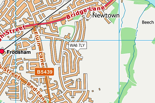 WA6 7LY map - OS VectorMap District (Ordnance Survey)