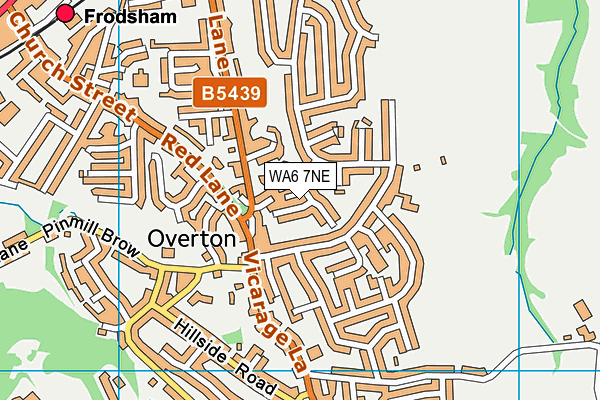 WA6 7NE map - OS VectorMap District (Ordnance Survey)