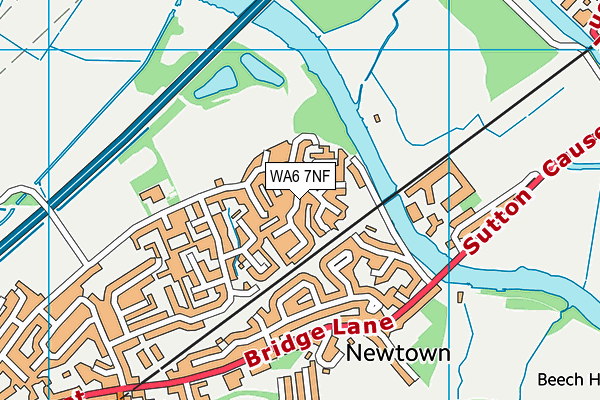 WA6 7NF map - OS VectorMap District (Ordnance Survey)