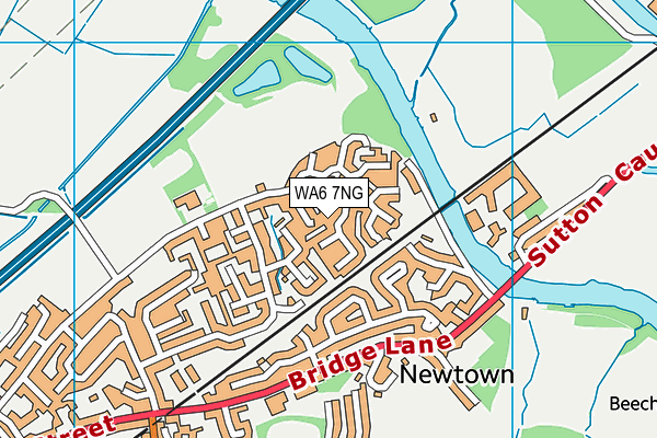 WA6 7NG map - OS VectorMap District (Ordnance Survey)
