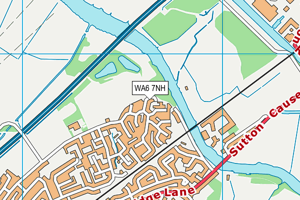 WA6 7NH map - OS VectorMap District (Ordnance Survey)