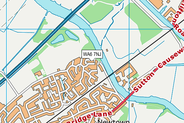 WA6 7NJ map - OS VectorMap District (Ordnance Survey)