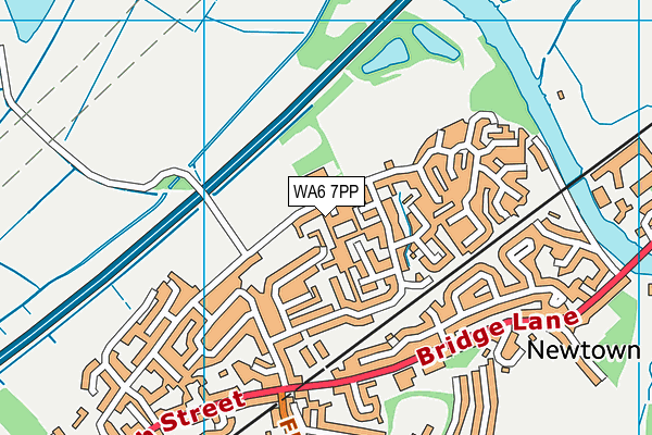 WA6 7PP map - OS VectorMap District (Ordnance Survey)