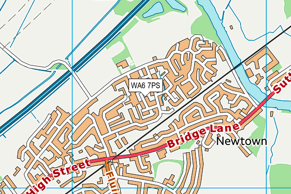 WA6 7PS map - OS VectorMap District (Ordnance Survey)