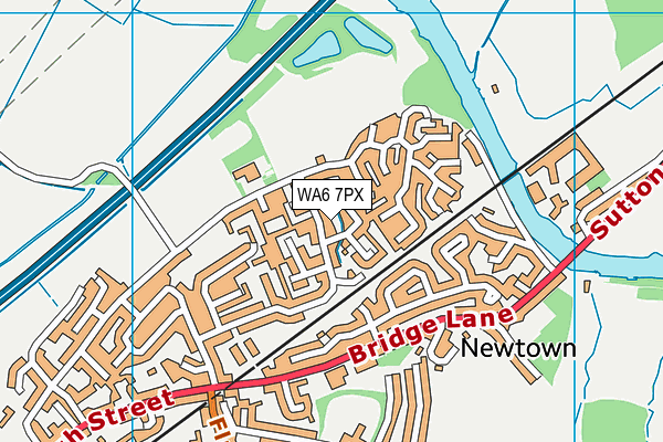 WA6 7PX map - OS VectorMap District (Ordnance Survey)