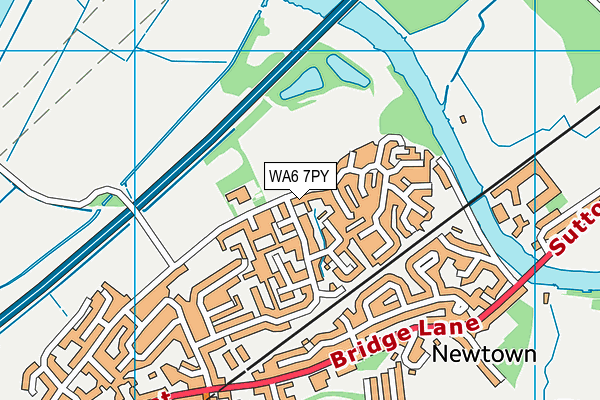 WA6 7PY map - OS VectorMap District (Ordnance Survey)