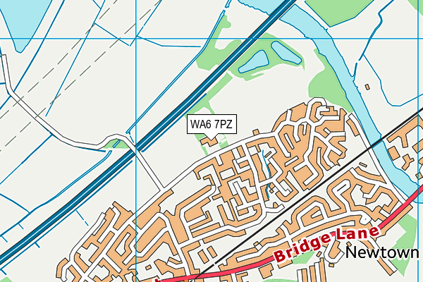 WA6 7PZ map - OS VectorMap District (Ordnance Survey)