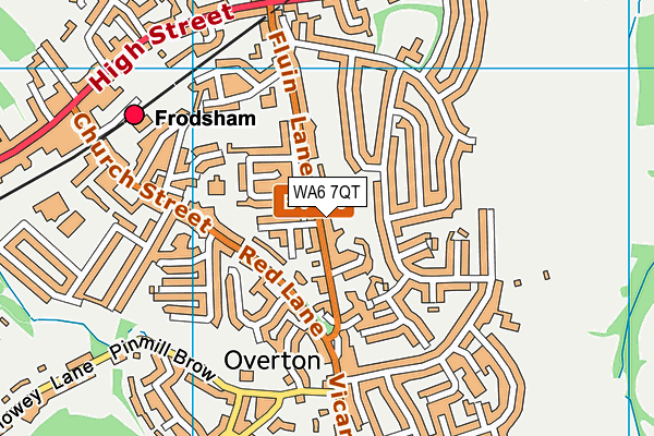 WA6 7QT map - OS VectorMap District (Ordnance Survey)