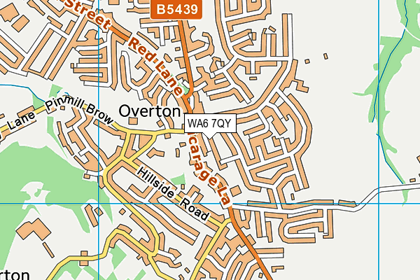 WA6 7QY map - OS VectorMap District (Ordnance Survey)