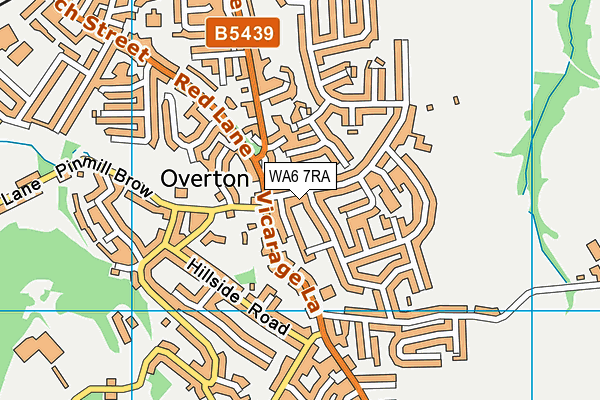 WA6 7RA map - OS VectorMap District (Ordnance Survey)